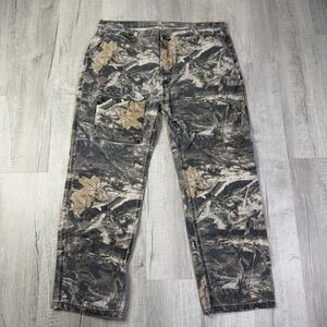 MNML Camouflage Real Tree Cargo Pants Men Size 42 Green Cotton Utility Grunge RB